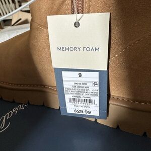Tan Memory Foam Men's Shoes